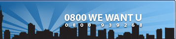 0800 WE WANT U (0800 939 268) 0800 WE WANT U (0800 939 268)